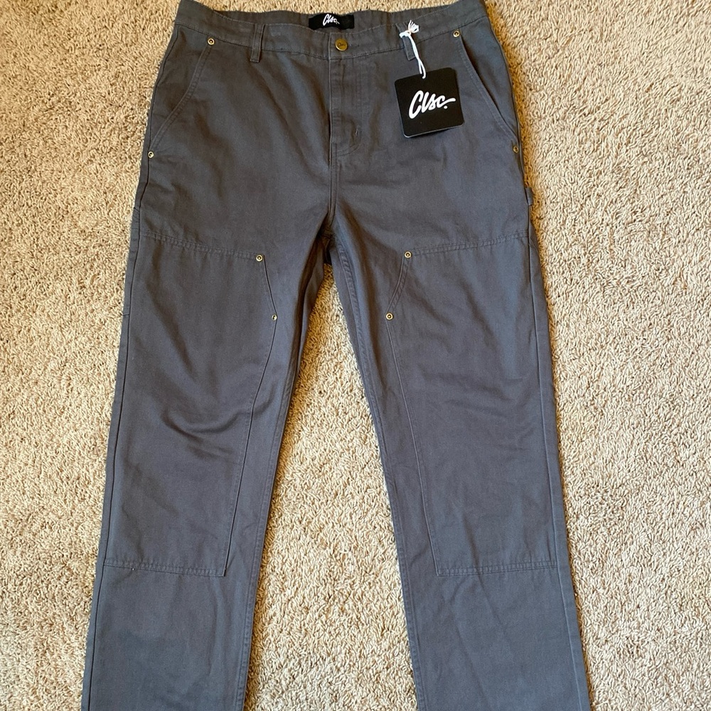 CLSC Double Knee Carpenter Pants Men’s 34x34 SucksToSuck Charcoal NWT Workwear
